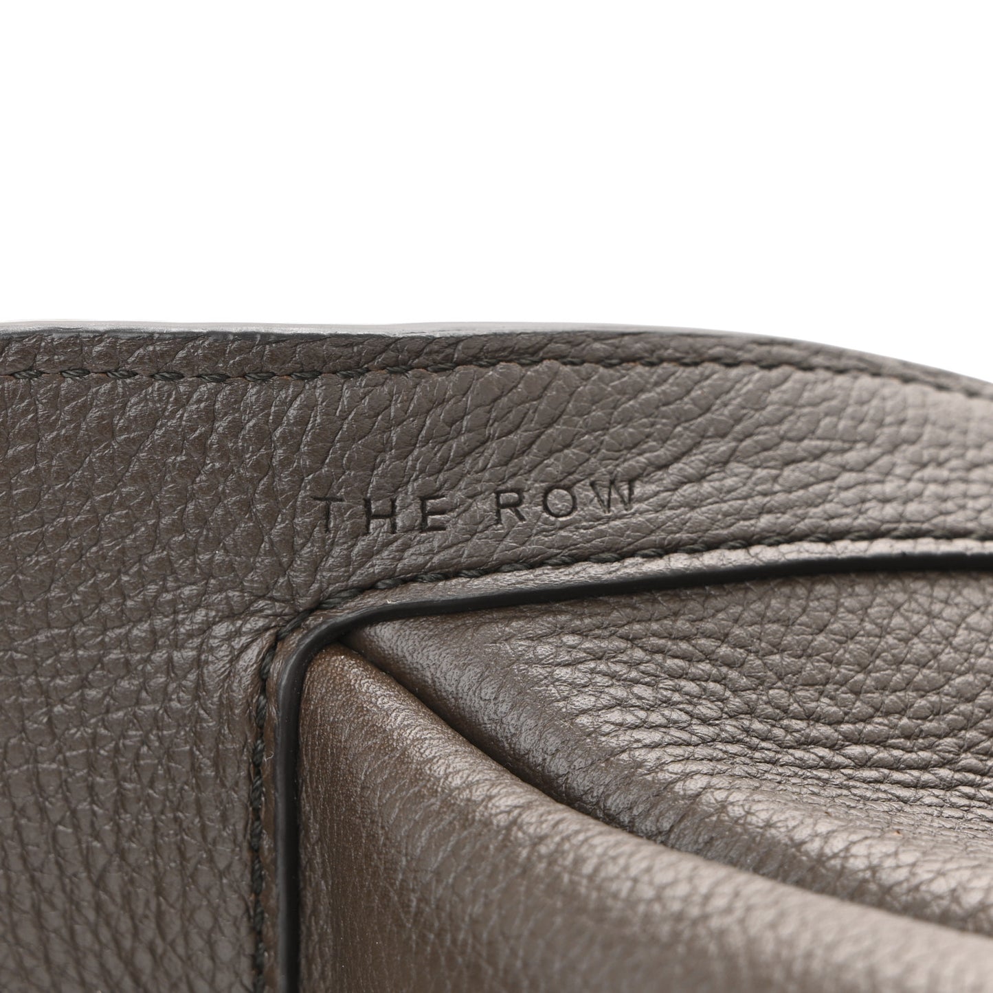 Grained Calfskin Large Slouchy Banana Bag Brunette