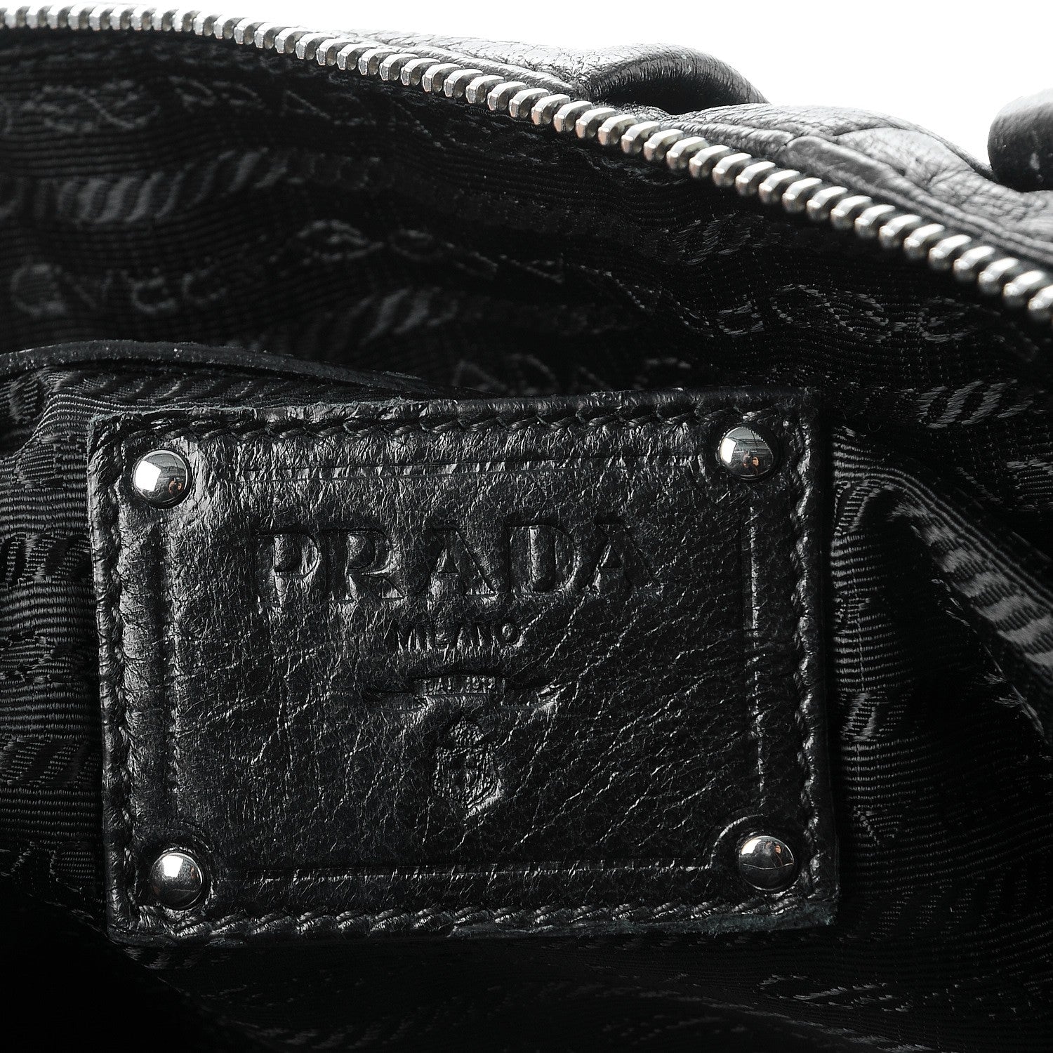Prada Cervo Antik Bauletto Black 6 of 15
