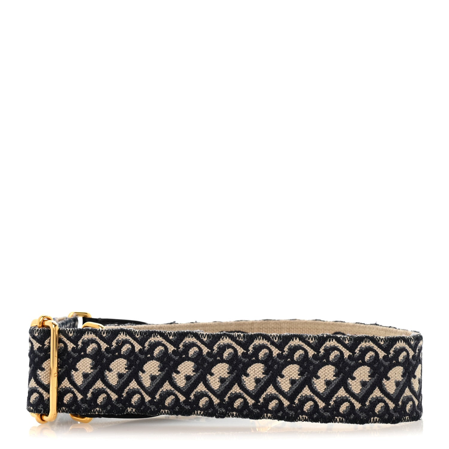 Christian Dior Oblique Shoulder Strap Blue 2 of 6