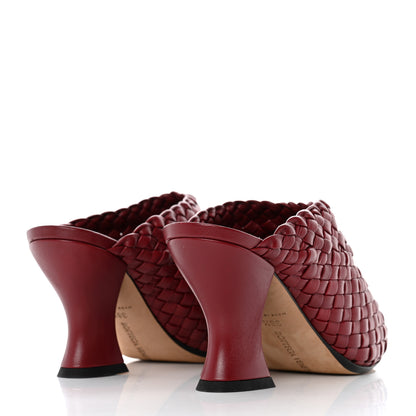 Bottega Veneta Nappa Intrecciato Almond Mules 38.5 Red 4 of 8