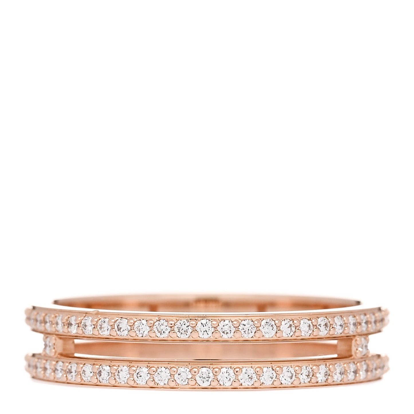 18K Rose Gold Diamond Ariane Wedding Band Ring 48 4.5