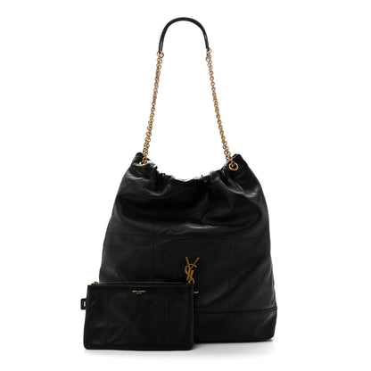 Saint Laurent Lambskin Matelasse Monogram Large Jamie 4.3 Pochon Black 3 of 12
