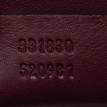 Gucci Snakeskin Bamboo Medium Lady Lock Top Handle Bag Burgundy 7 of 9