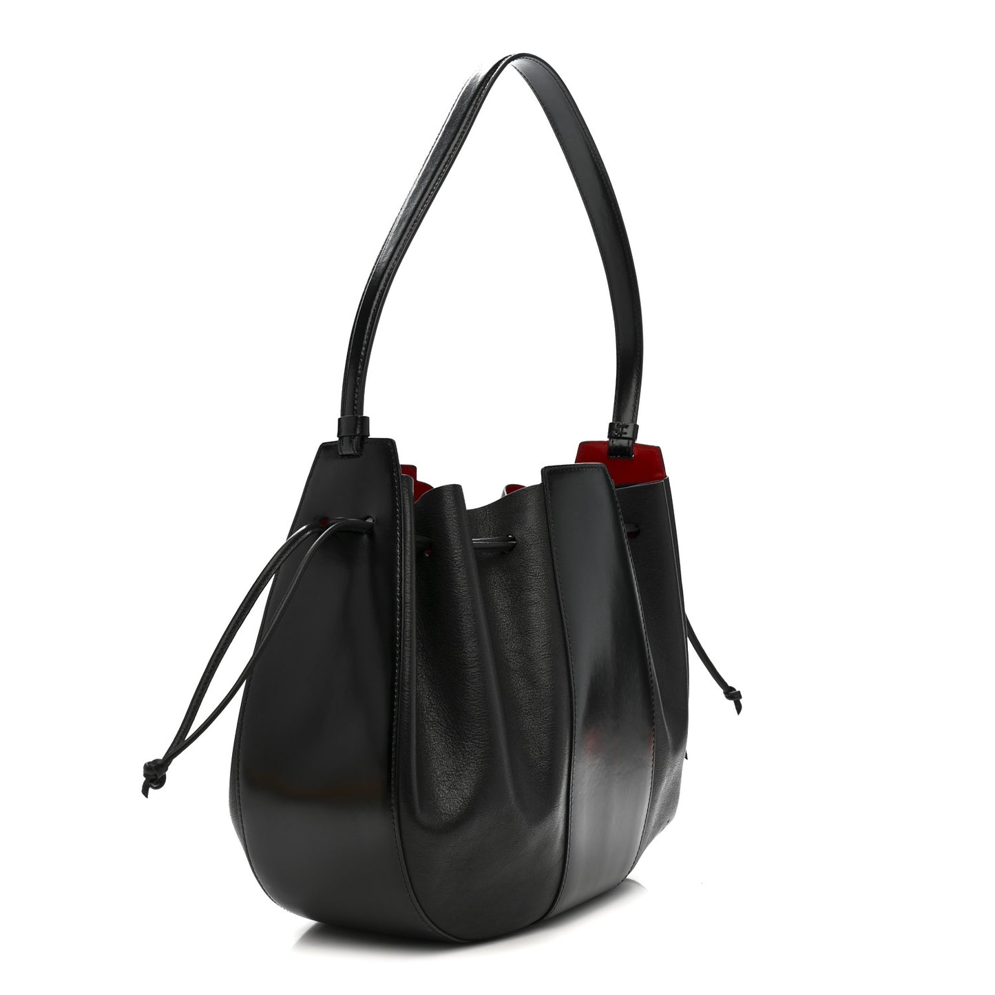 Tumbled Calfskin Lilium Bag Black