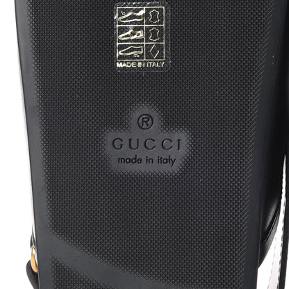 Gucci Calfskin Mens Horsebit River Slingback Slippers 7 Black 7 of 10