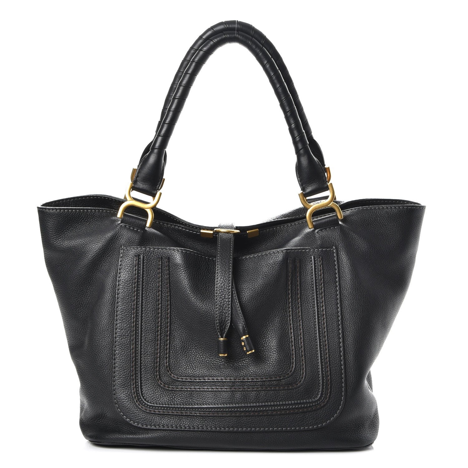 Chloe Calfskin Large New Marcie Tote Black 1 of 8