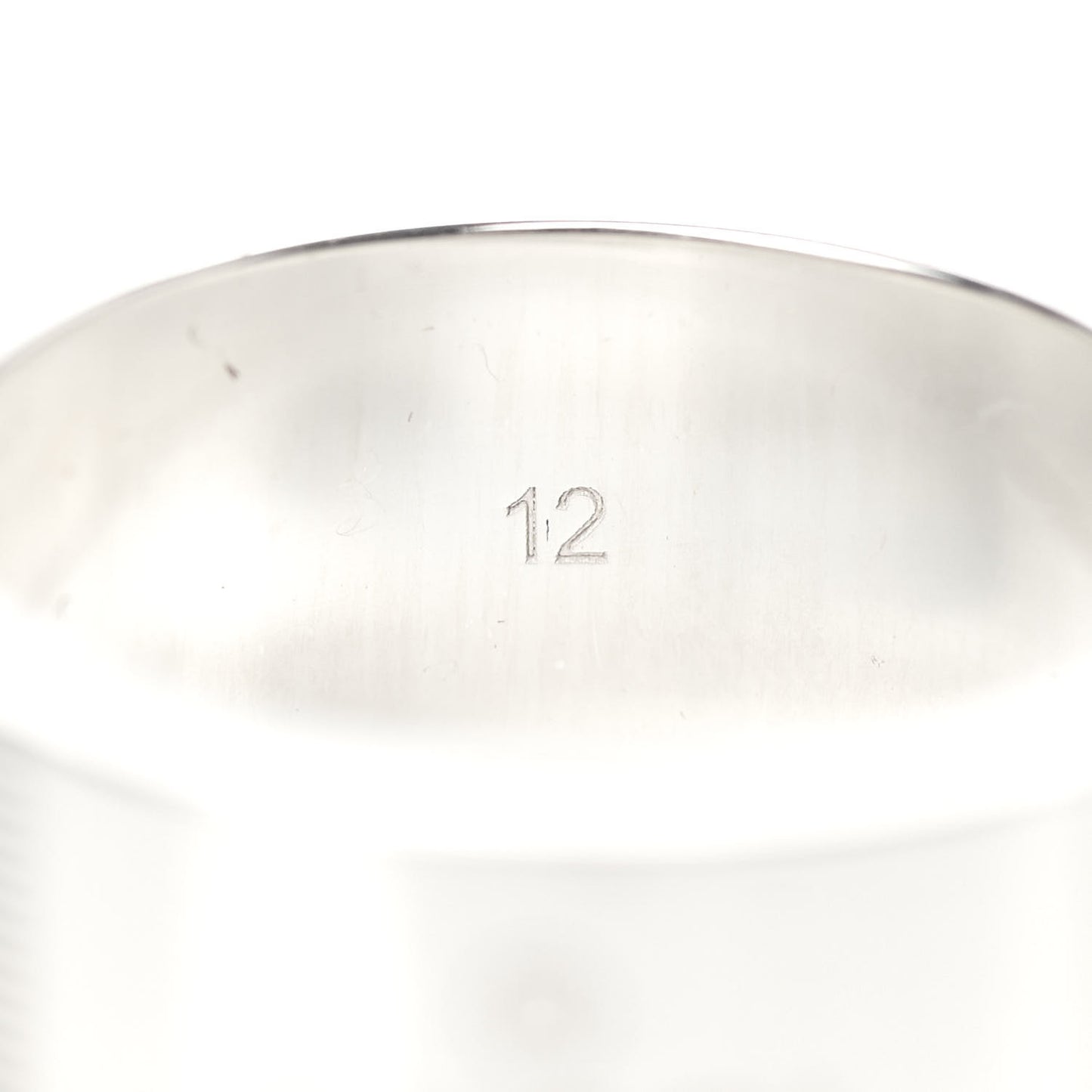 Sterling Silver 8mm Signature Band Ring 52 6