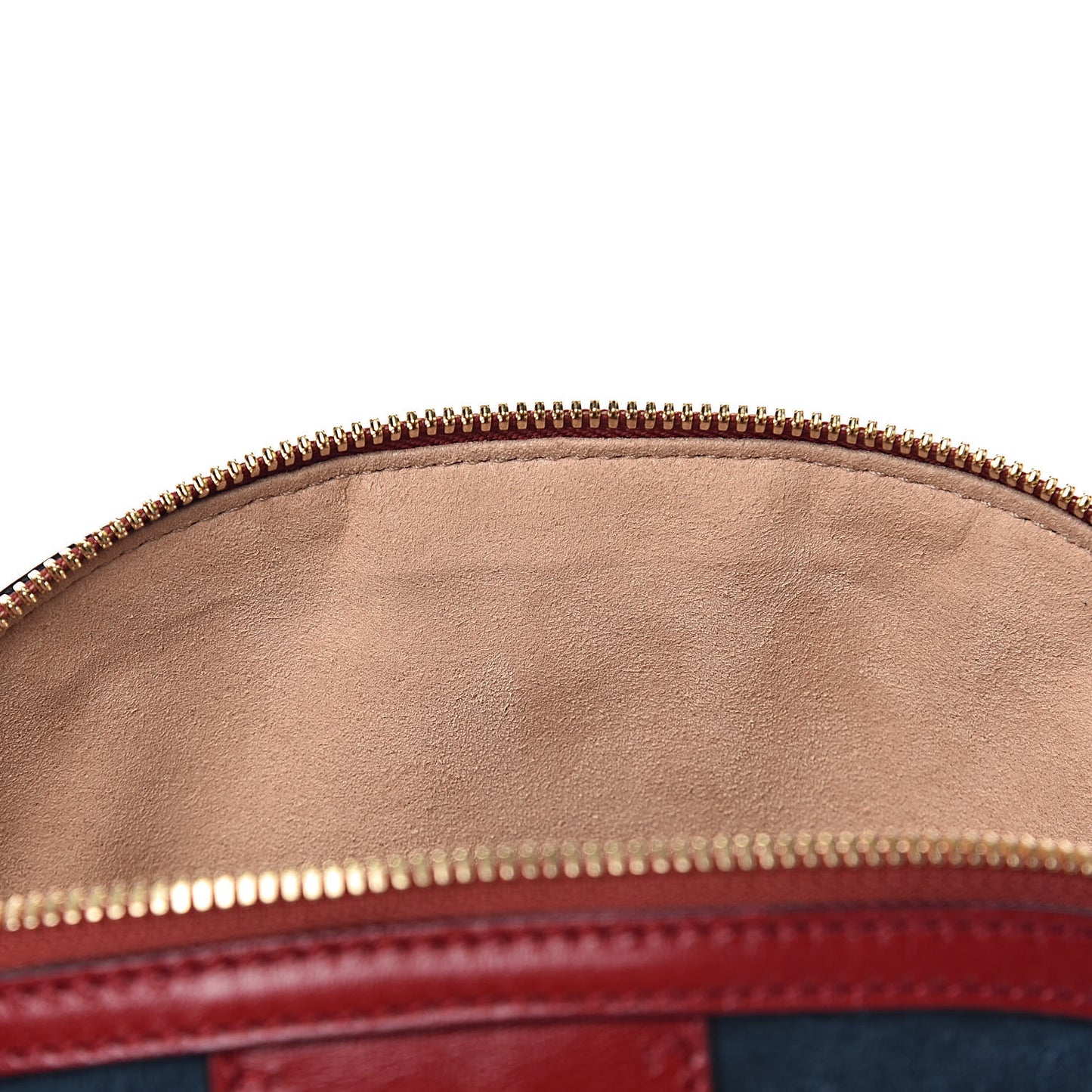 Suede Calfskin Web Small Ophidia Dome Shoulder Bag New Blue Romantic Cherry
