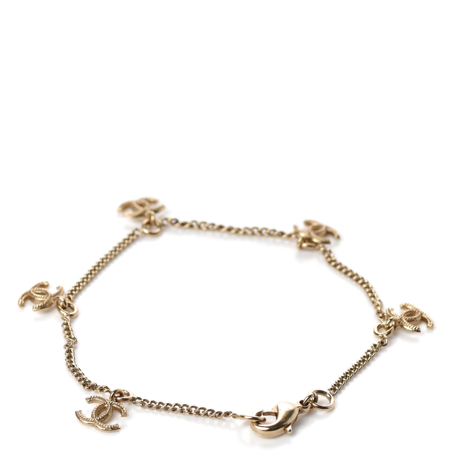 Chanel CC Charm Bracelet Gold 3 of 4