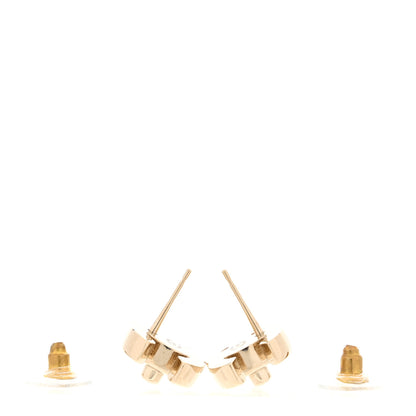 Chanel Metal CC Turnlock Earrings Gold 3 of 5