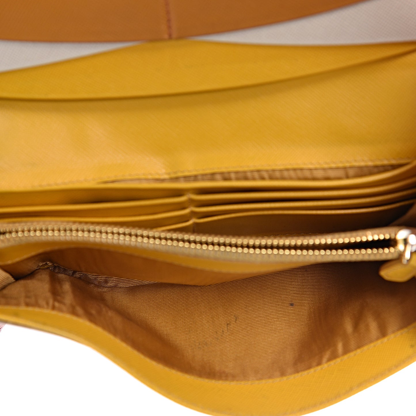 Saffiano Multicolor Continental Flap Wallet Papaya