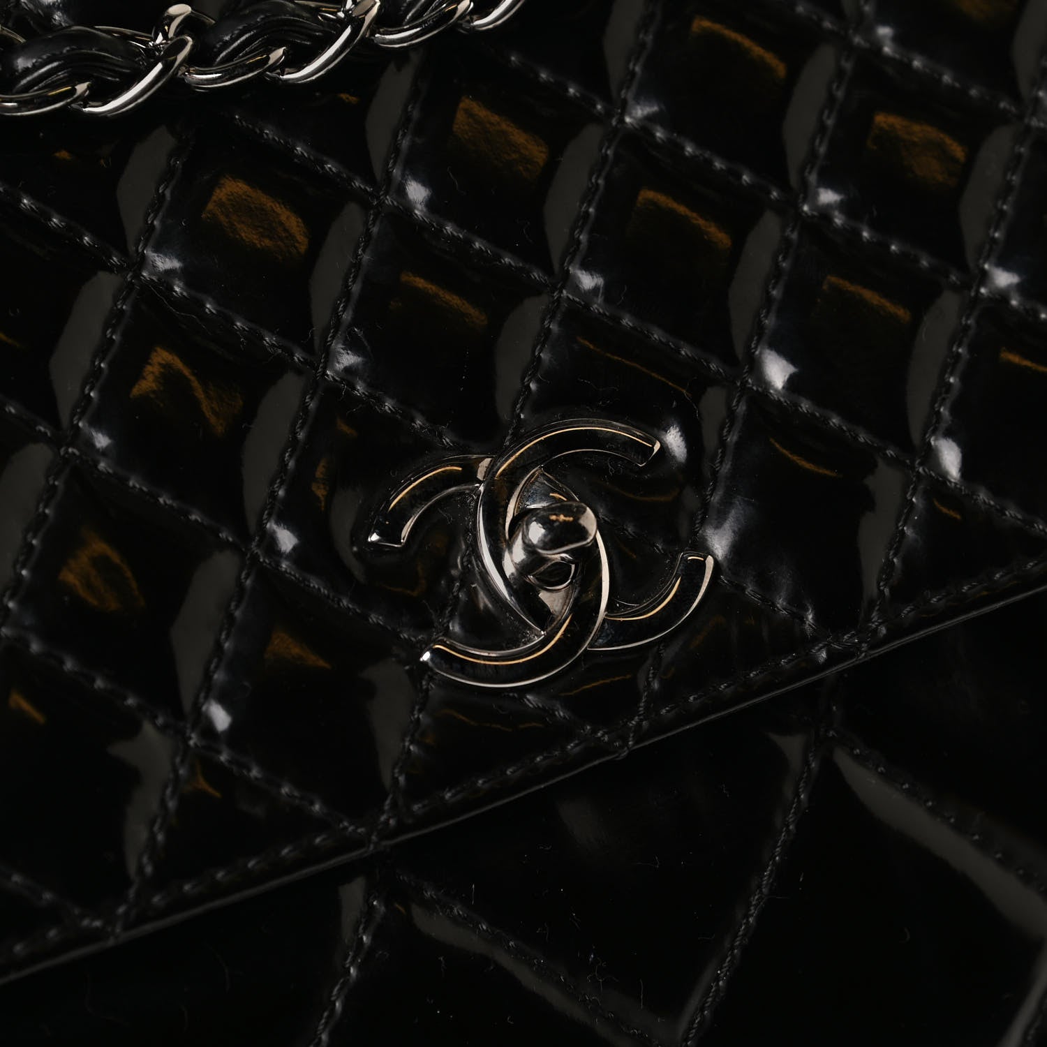 Chanel Vinyl Quilted In the Business Flap Bag Black 14 of 16
