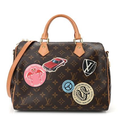 Louis Vuitton Monogram World Tour Speedy Bandouliere 30 1 of 12