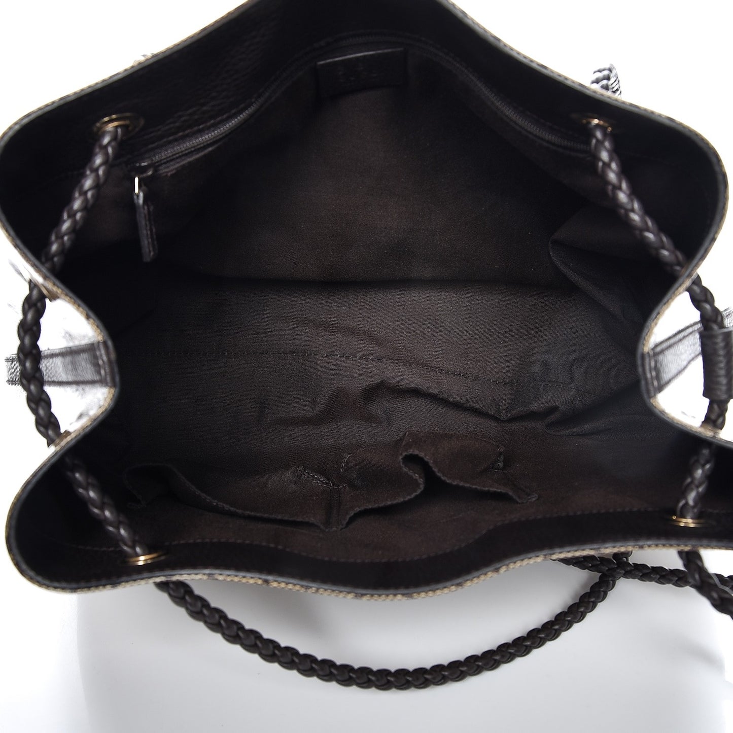 Crystal Monogram Gifford Shopping Tote Brown
