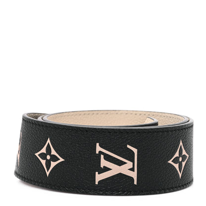 Louis Vuitton Empreinte Monogram Bandouliere Shoulder Strap Black Beige 2 of 5