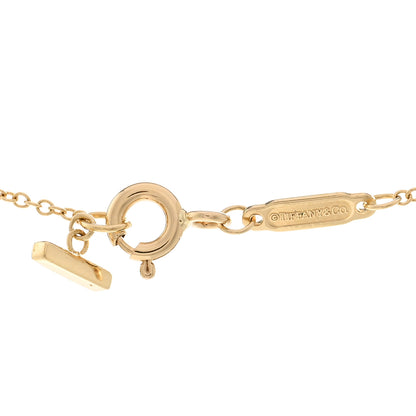 Tiffany 18K Yellow Gold Small T Smile Pendant Necklace 4 of 4