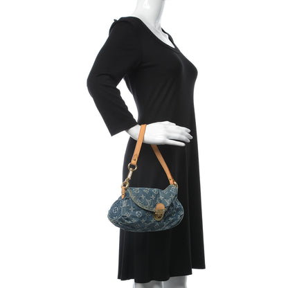 Louis Vuitton Monogram Denim Mini Pleaty Blue 2 of 12