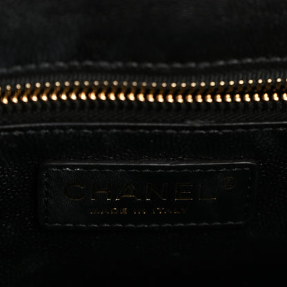Chanel Caviar Quilted Small Shopping Tote  Black 6 of 14
