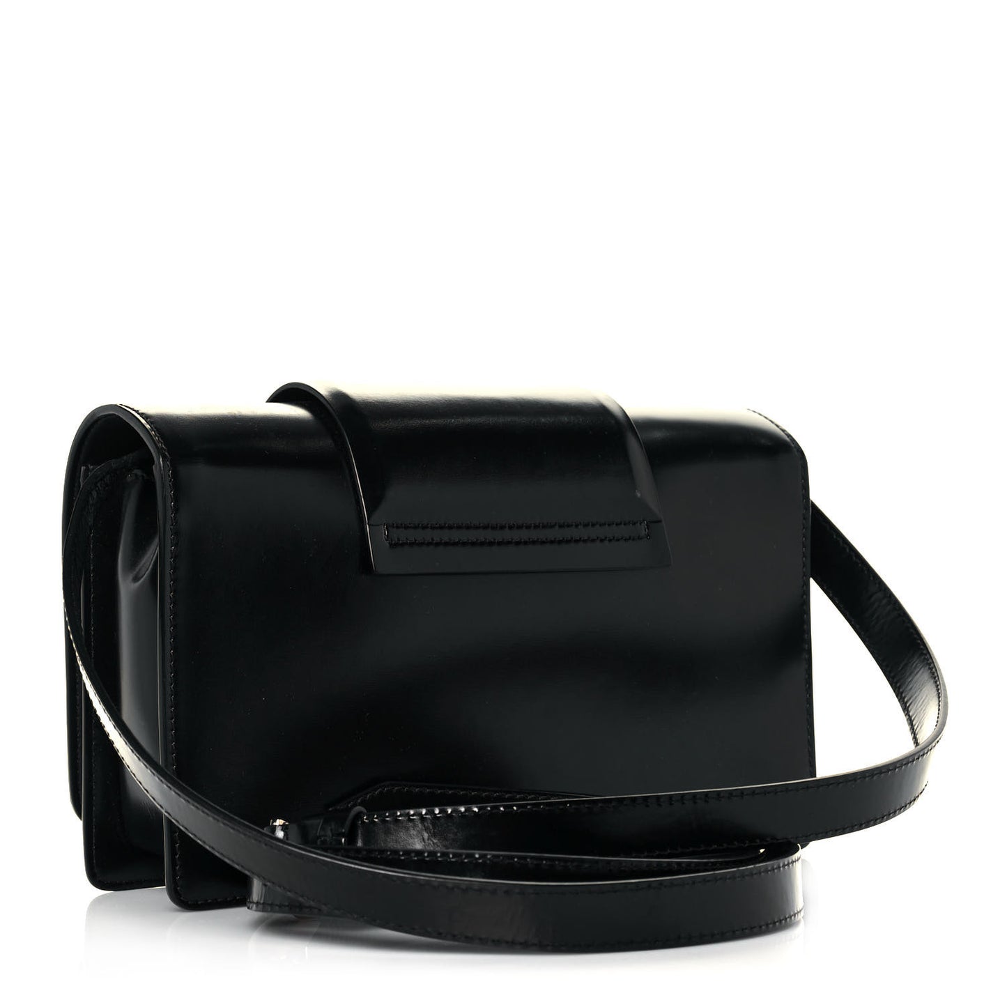 Calfskin Infinity Flap Bag Black