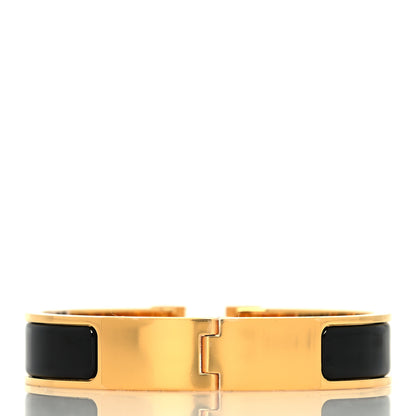 Hermes Enamel Narrow Clic Clac H Bracelet PM Black 3 of 5