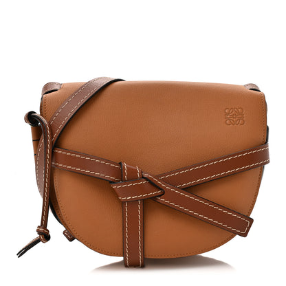 Loewe Grained Calfskin Small Gate Crossbody Bag Caramel Pecan 1 of 11