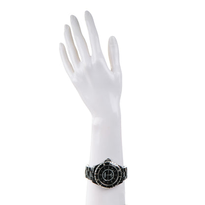 Chanel Stainless Steel Ceramic 41mm J12 Automatic Watch Black 2 of 8