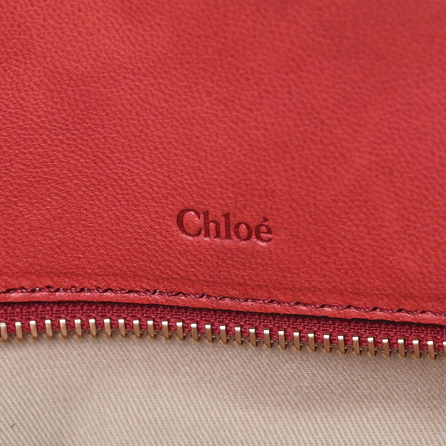 Lambskin Large Heloise Satchel Vermillion Red