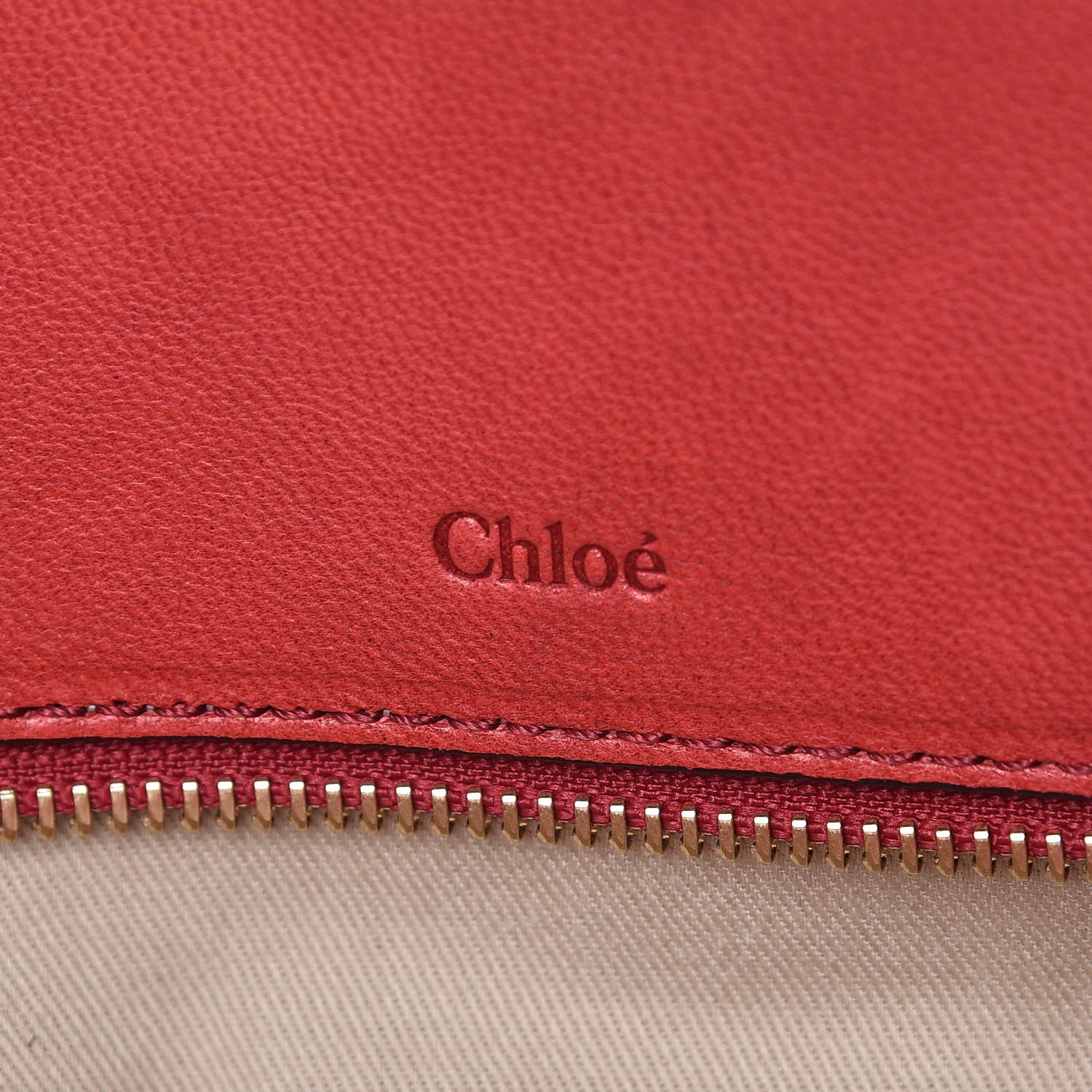 Chloe Lambskin Large Heloise Satchel Vermillion Red 6 of 20
