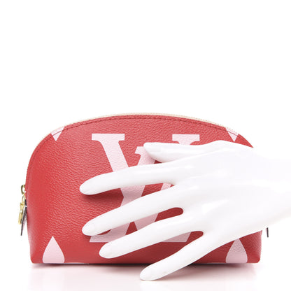 Louis Vuitton Monogram Giant Cosmetic Pouch Rouge 2 of 8