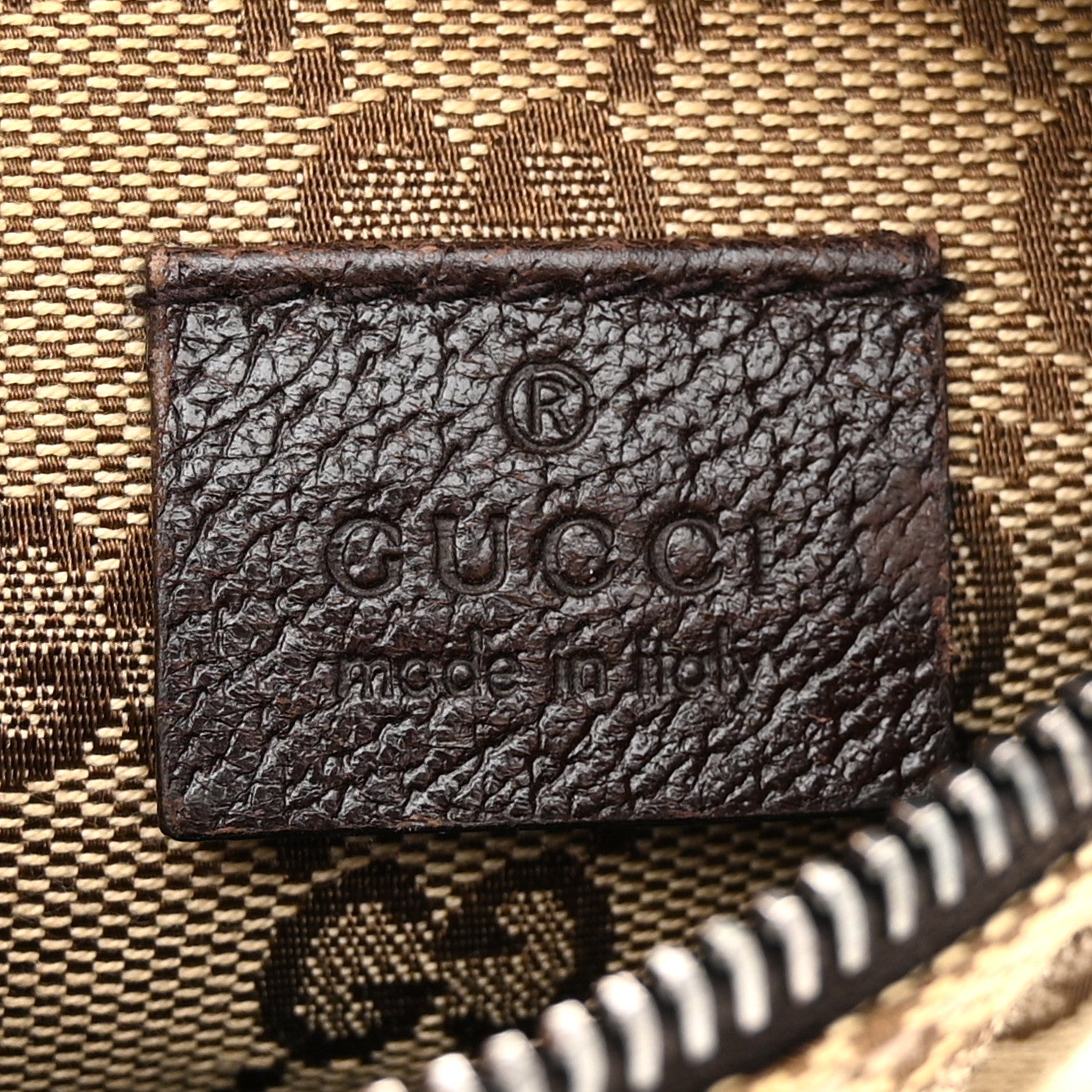 Gucci GG Monogram Double Pocket Belt Bag Dark Brown 6 of 10
