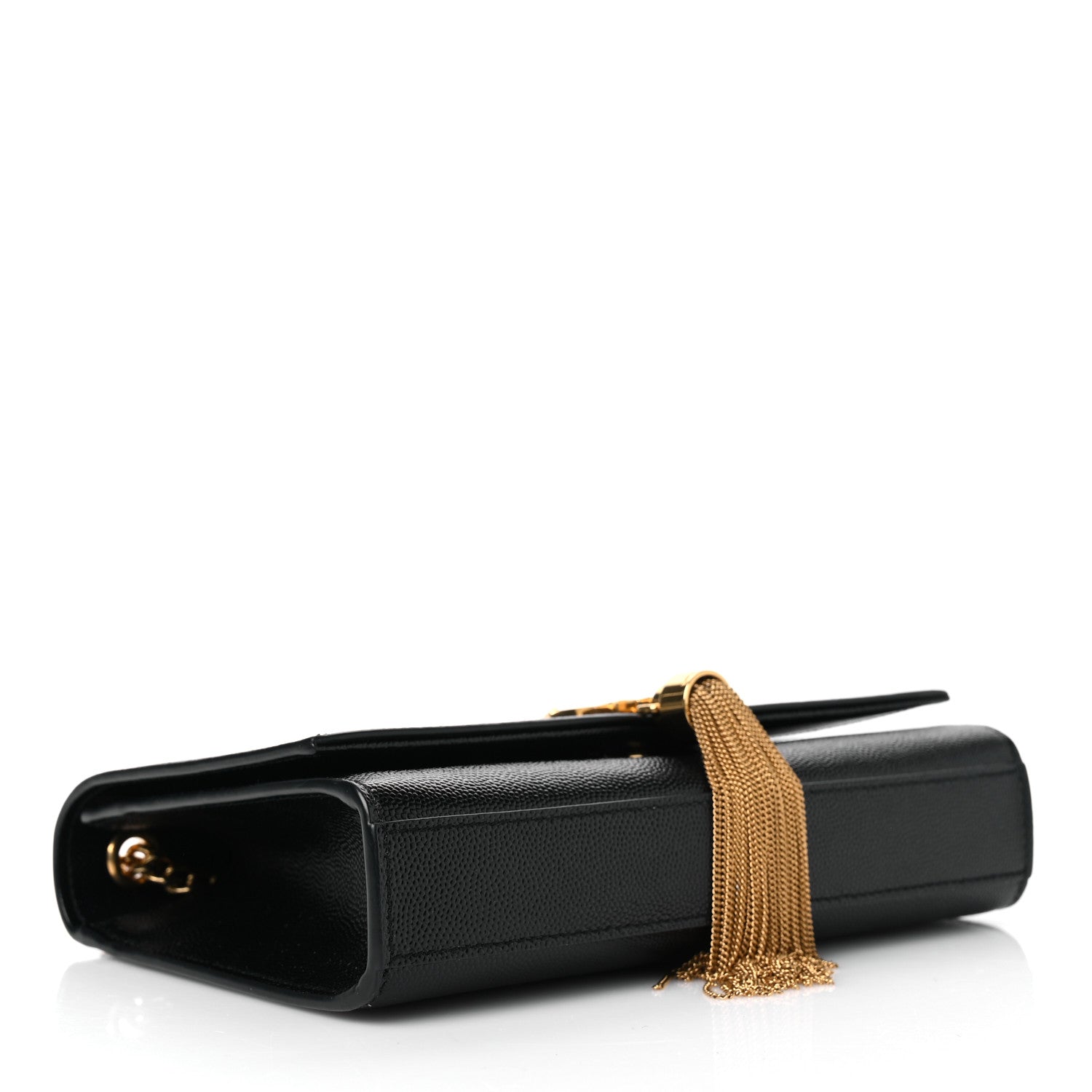 Saint Laurent Grain De Poudre Small Classic Monogram Kate Tassel Satchel Black 4 of 10