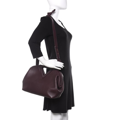 Bottega Veneta Calfskin Medium The Point Triangle Bag Grape 2 of 8