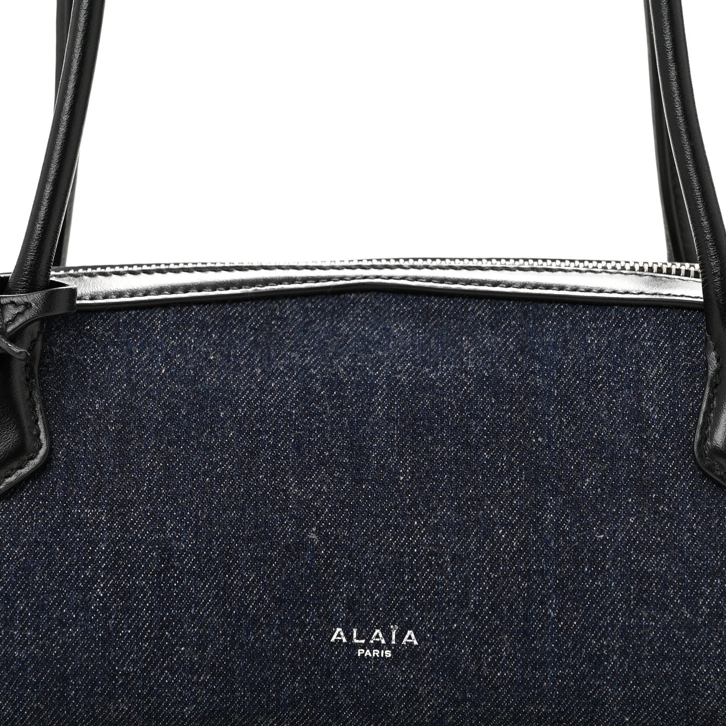 Denim Calfskin Medium Le Teckel Bag Bleu Denim