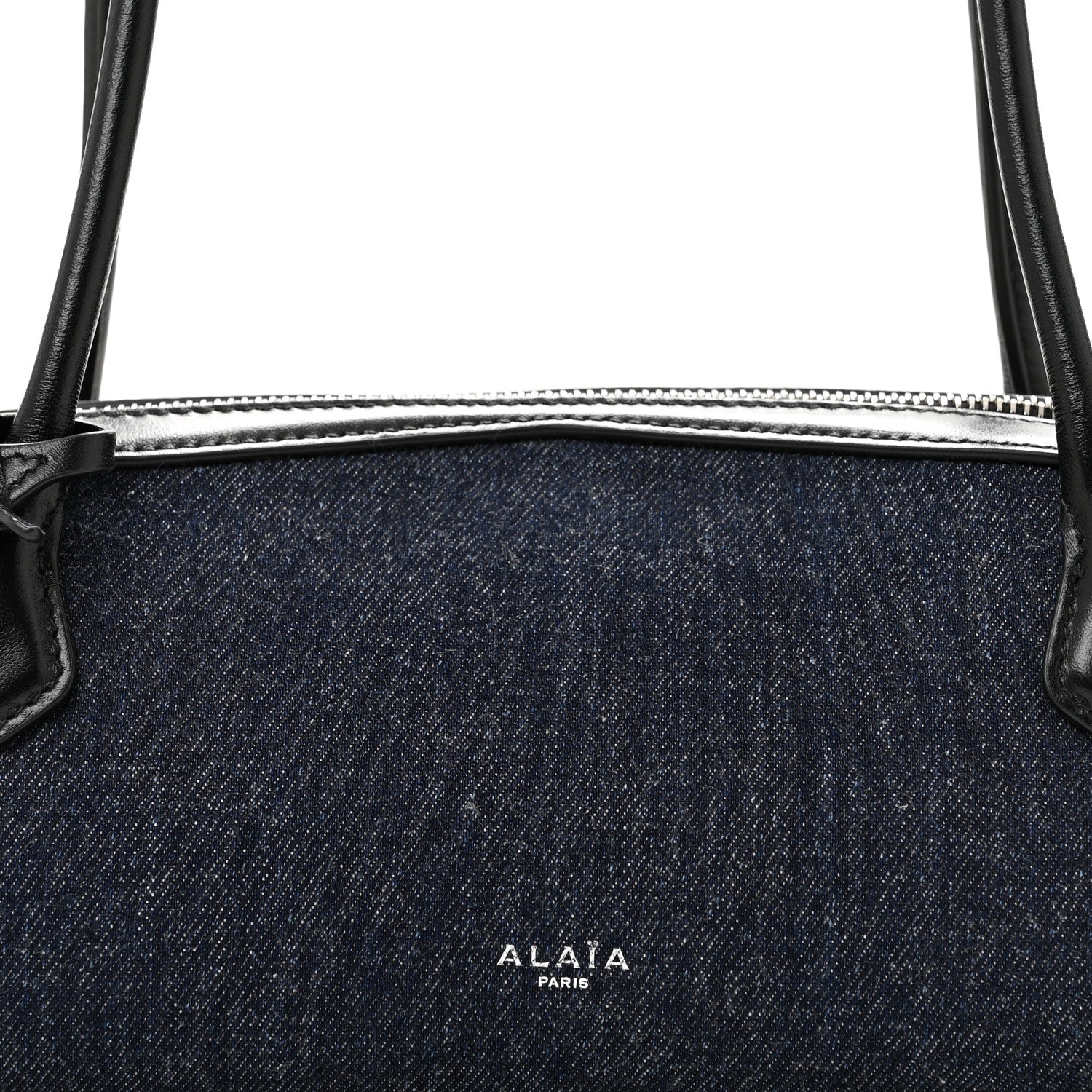 Alaia Denim Calfskin Medium Le Teckel Bag Bleu Denim 9 of 13