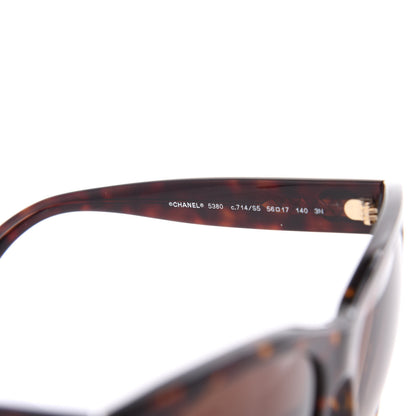 Chanel Acetate Runway Square Sunglasses 5380 Dark Tortoise 5 of 8