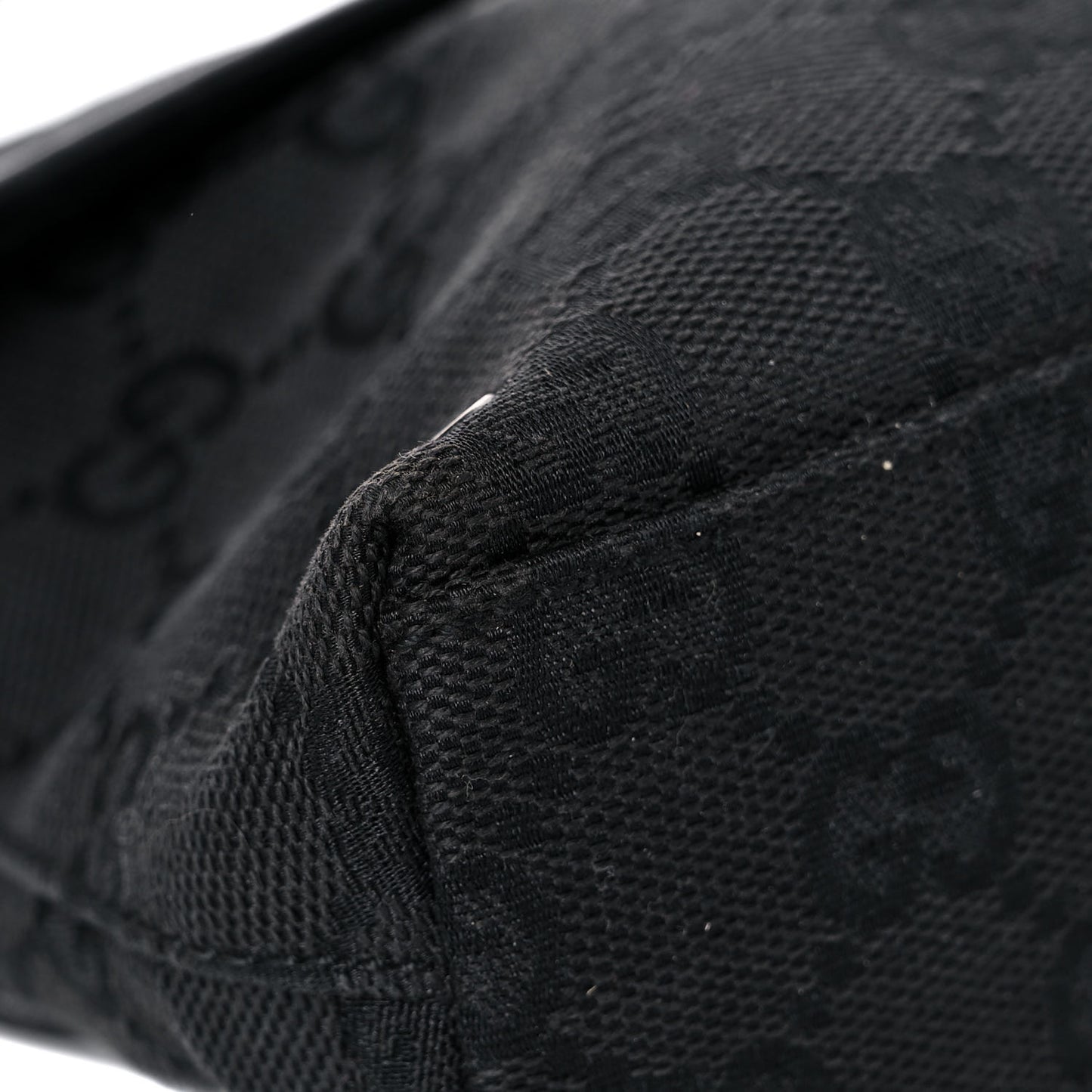 GG Monogram Web Flight Belt Bag Black