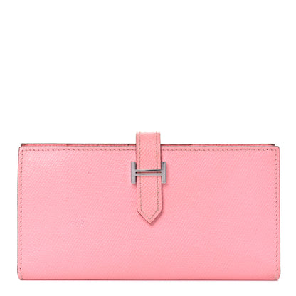 Hermes Epsom Bearn Gusset Wallet Rose Confetti 1 of 14