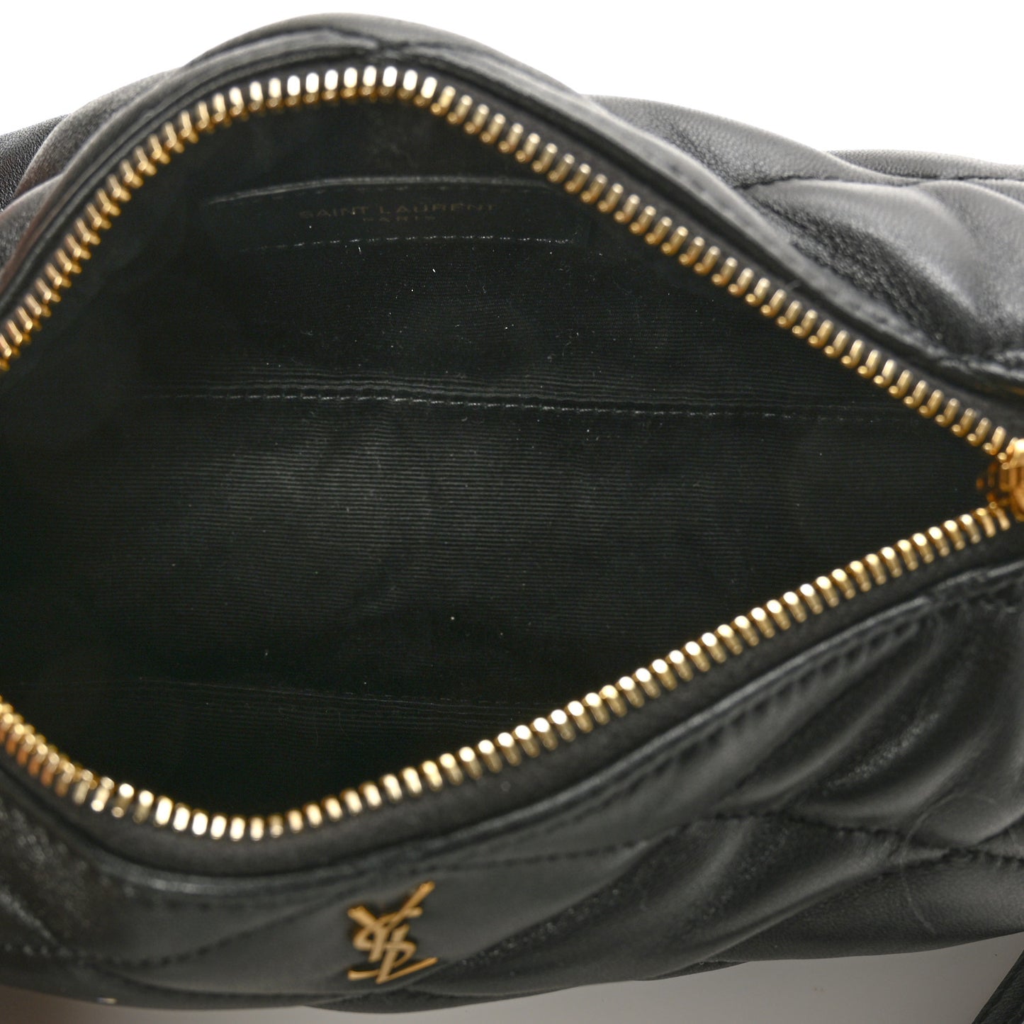 Lambskin Monogram Mini Sade Tube Bag Black