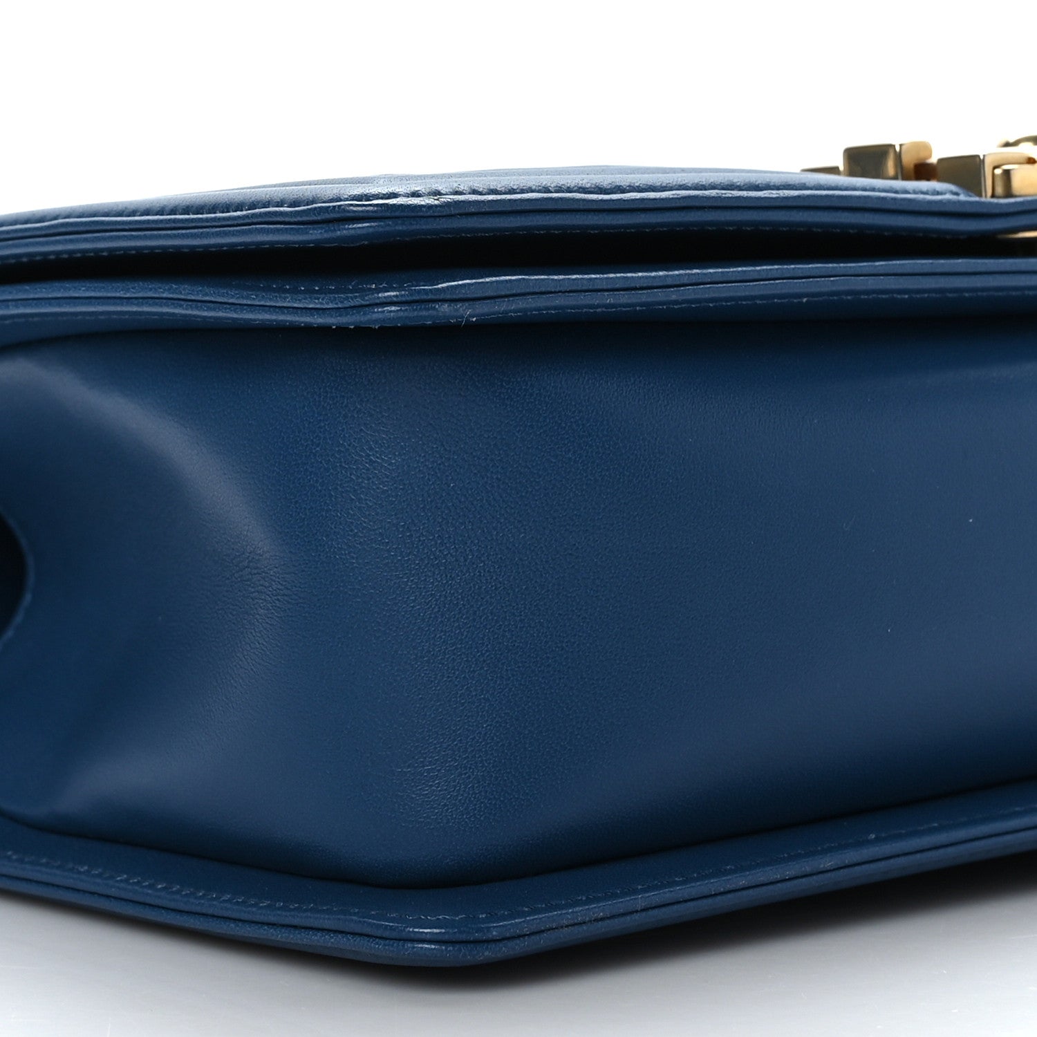 Chanel Lambskin Quilted Medium Boy Flap Blue 8 of 9