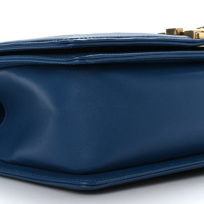 Chanel Lambskin Quilted Medium Boy Flap Blue 8 of 9