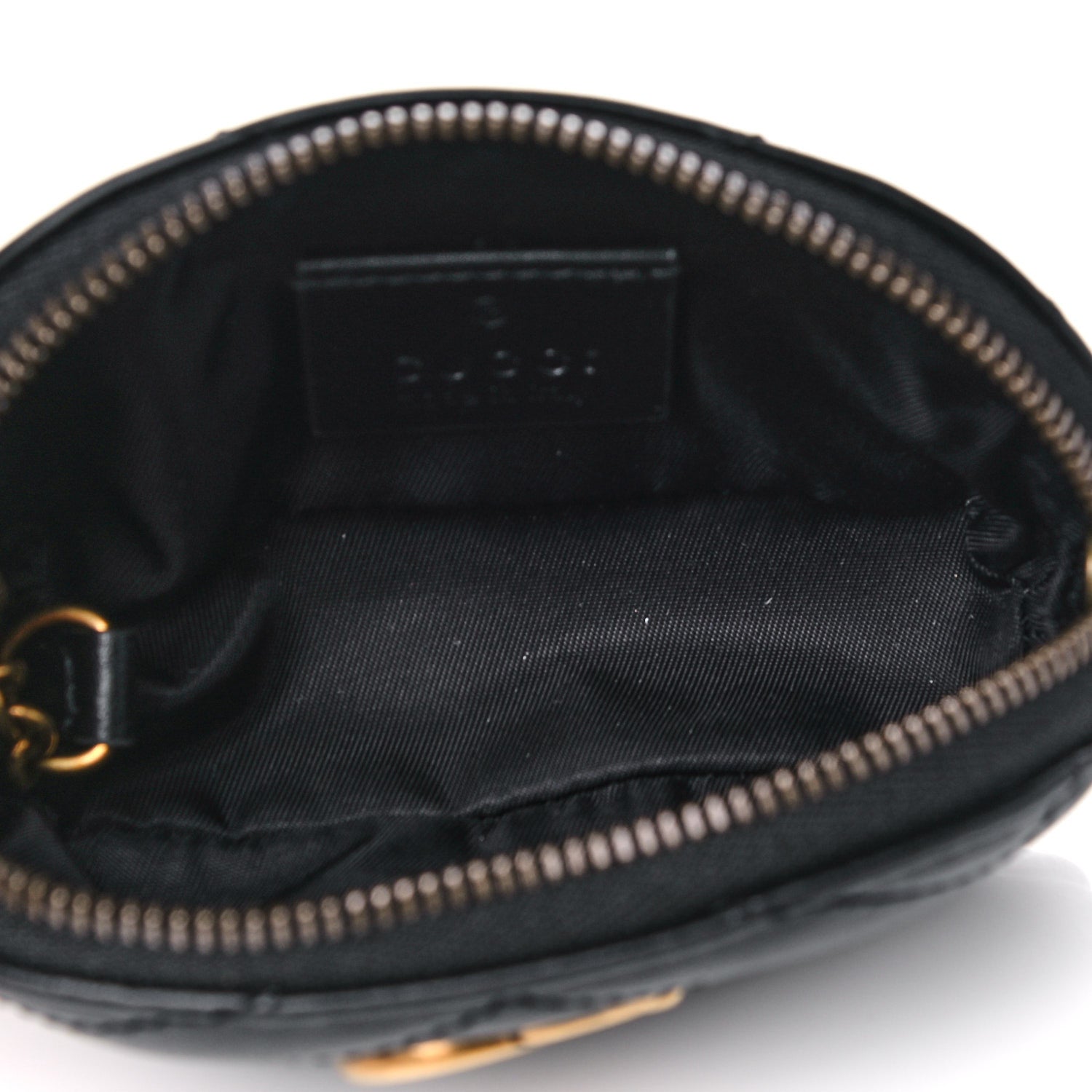 Gucci Calfskin Matelasse GG Marmont Key Pouch Black 5 of 8