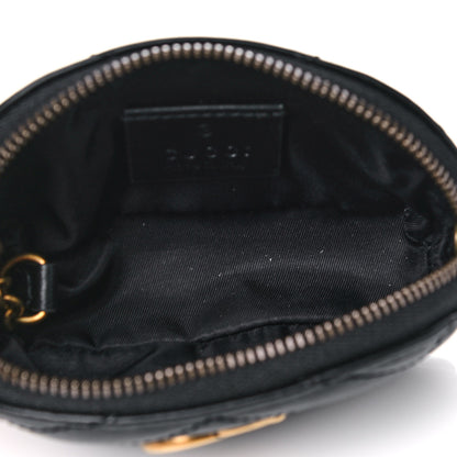 Gucci Calfskin Matelasse GG Marmont Key Pouch Black 5 of 8