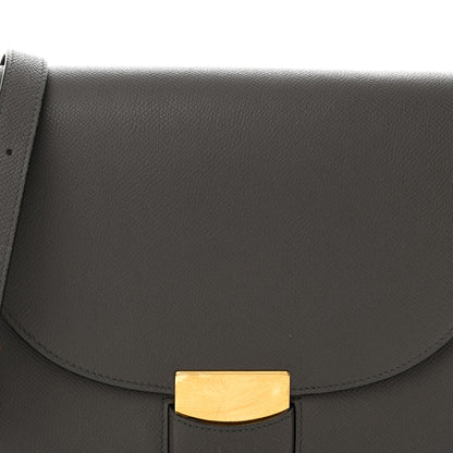 Celine Grained Calfskin Medium Trotteur Grey 9 of 15