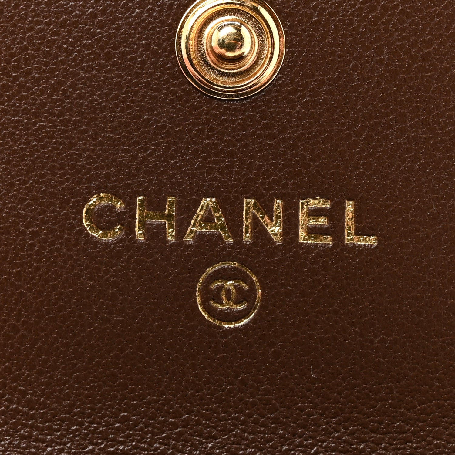 Chanel Lambskin Quilted Chanel 19 Flap Card Holder Dark Brown 6 of 9