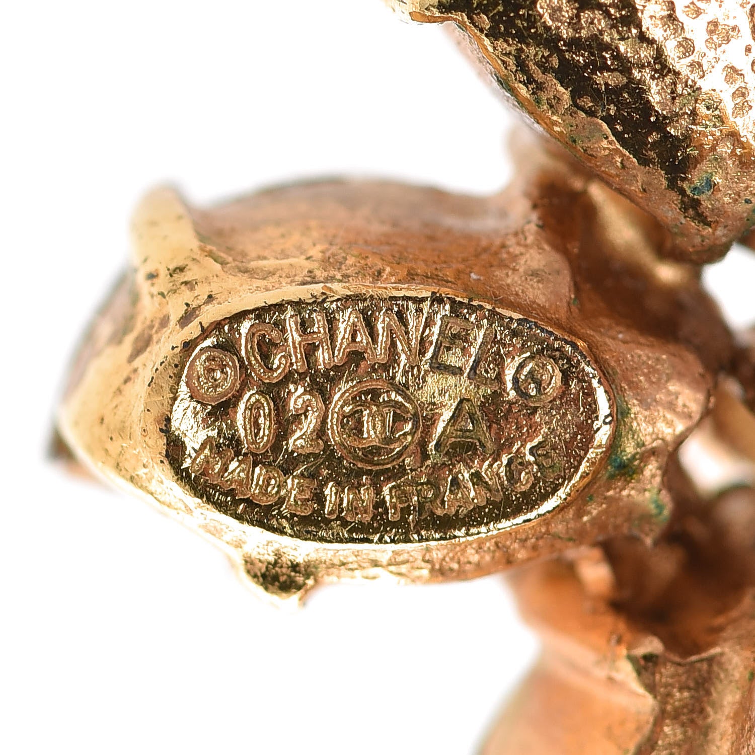 Chanel Crystal CC Clip On Earrings Gold 4 of 5