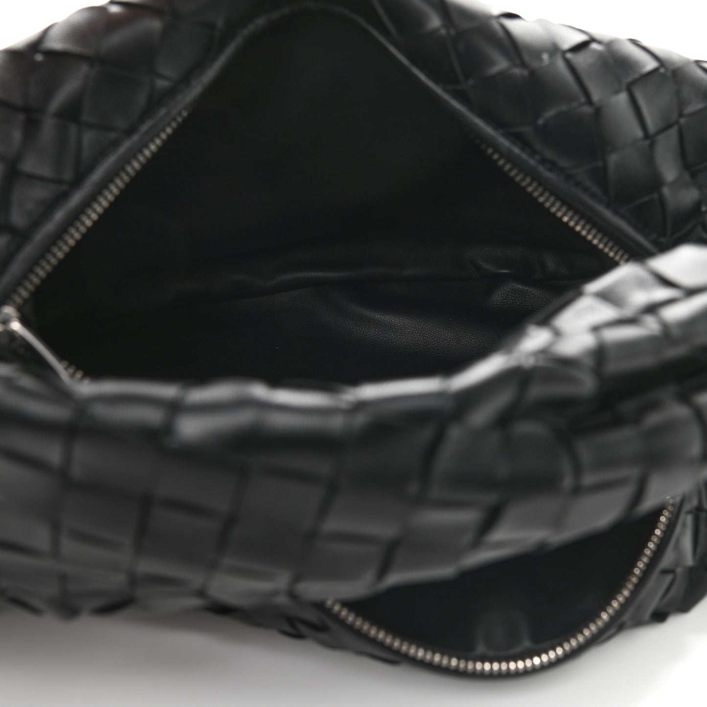 Nappa Intrecciato Teen Jodie Hobo Black