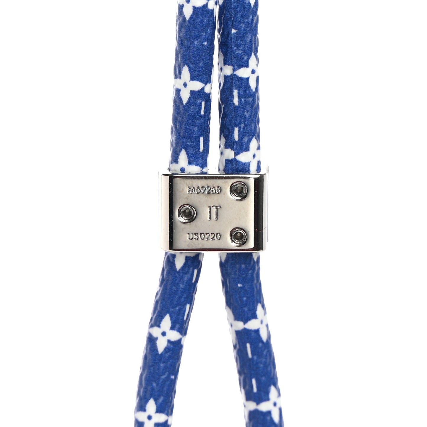 Monogram Silicone Louise Phone Holder Blue