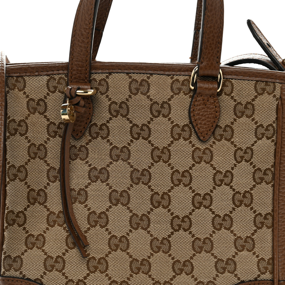Monogram Small Bree Tote Beige Tabacco
