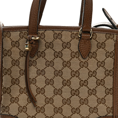 Gucci Monogram Small Bree Tote Beige Tabacco 8 of 10