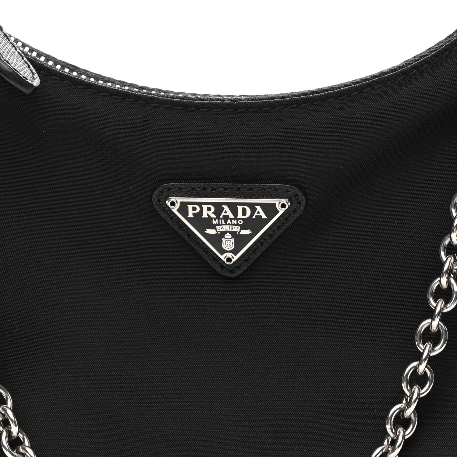 Prada Nylon Re-Edition 2005 Shoulder Bag Black 8 of 11